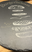 Lade das Bild in den Galerie-Viewer, Schieferplatte .\ Rund