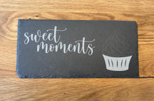 Lade das Bild in den Galerie-Viewer, Schieferplatte .\ Eckig klein