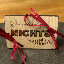 Lade das Bild in den Galerie-Viewer, Geschenkkarte aus Holz - Du wolltest doch nichts
